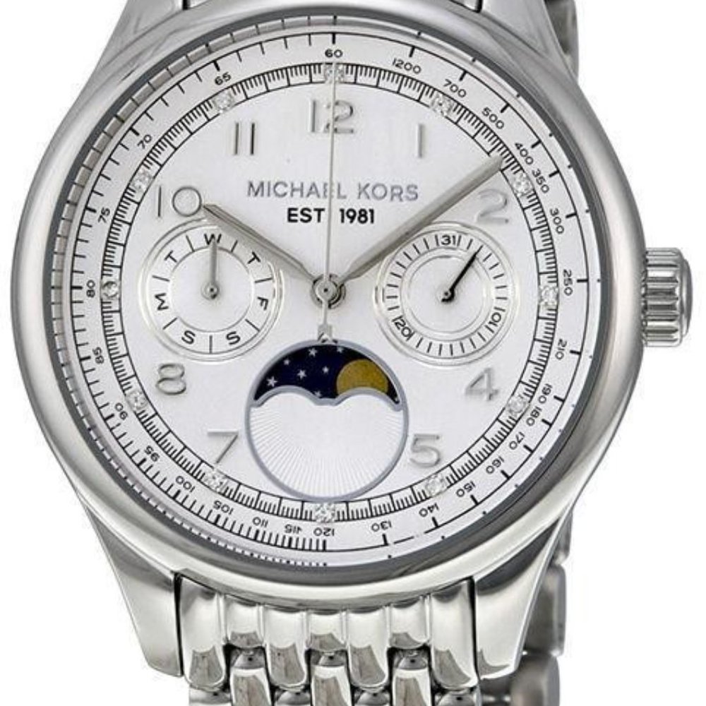 NEW Michael Kors Silver Amelia Watch MK6180 - Picture 8 of 9